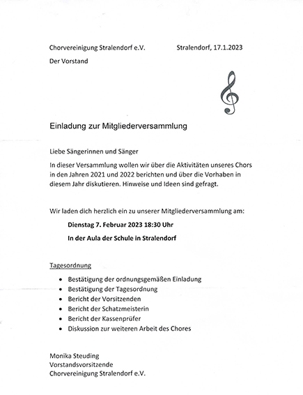 Einladung